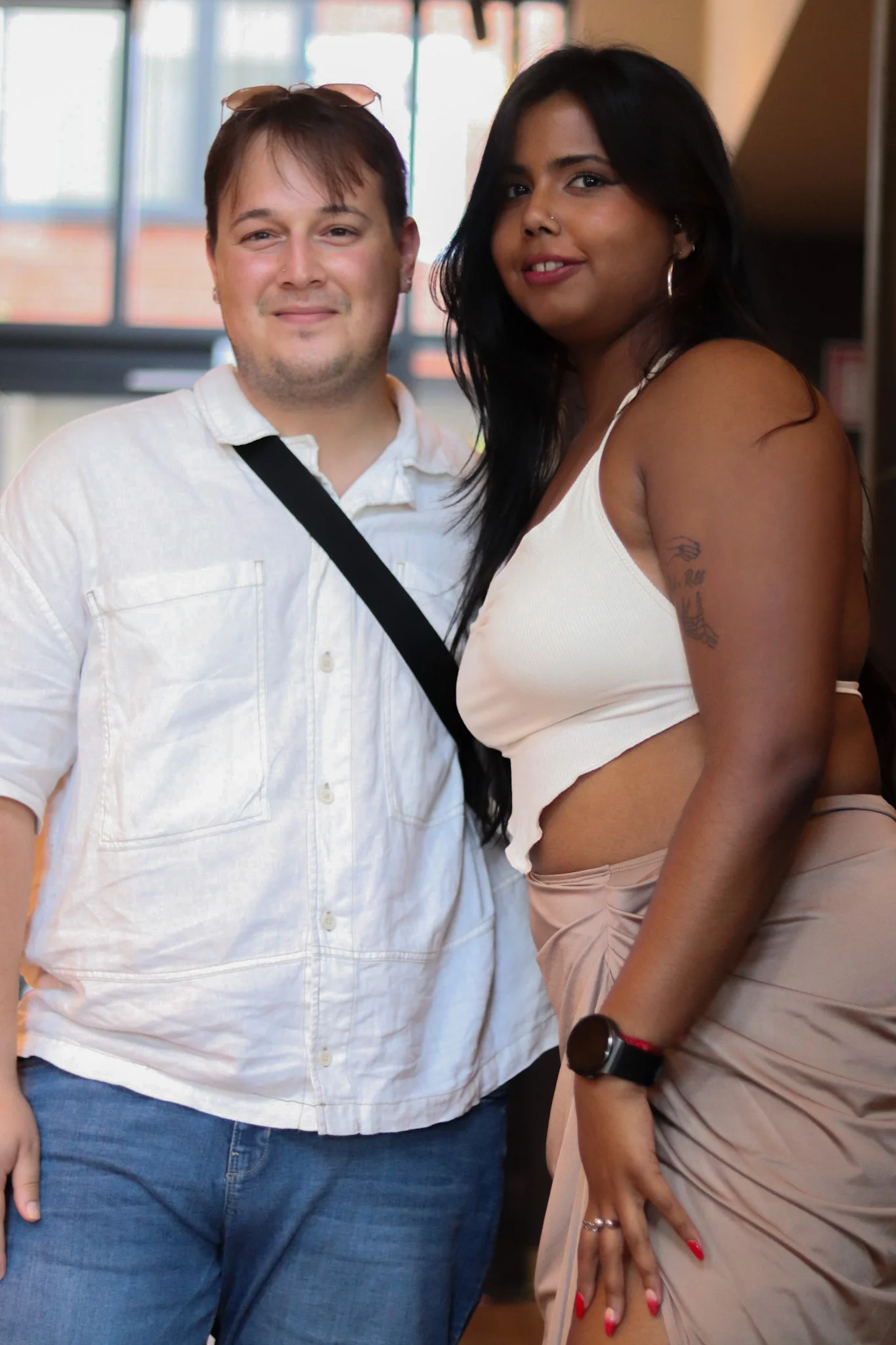 indian girl with guy next to him